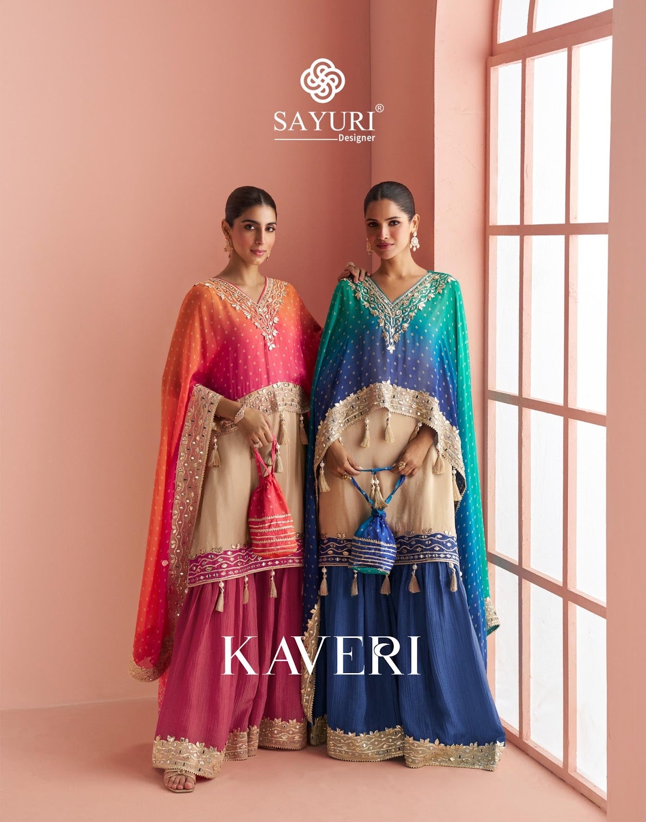 Kaveri With Kaftan Sayuri Simar Silk Readymade Sharara Suits Exporter