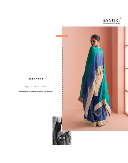 Kaveri With Kaftan Sayuri Simar Silk Readymade Sharara Suits Exporter