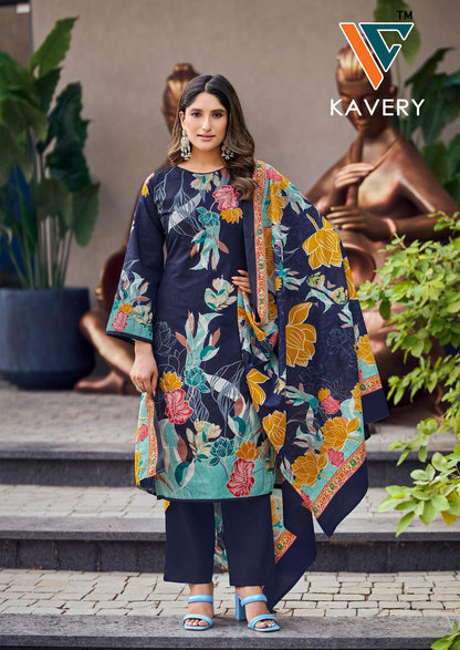 Kavery Vol 1 Vandana Creation Mix Cotton Karachi Salwar Suits Manufacturer Gujarat