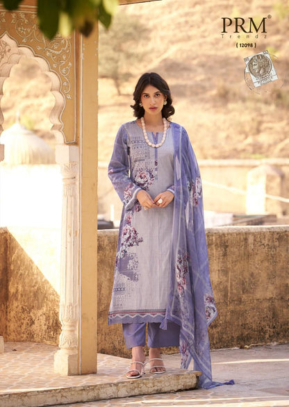 Kaviar Prm Trendz Pure Lawn Pant Style Suits Supplier Ahmedabad