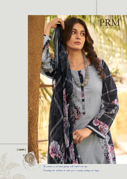 Kaviar Prm Trendz Pure Lawn Pant Style Suits Supplier Ahmedabad