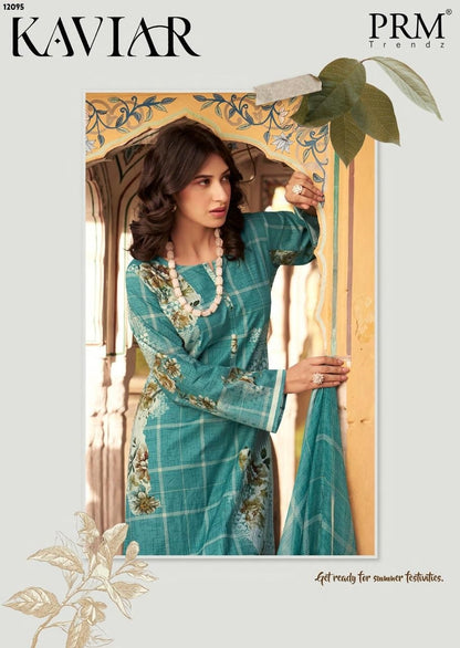 Kaviar Prm Trendz Pure Lawn Pant Style Suits Supplier Ahmedabad