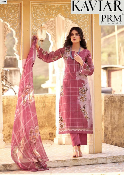 Kaviar Prm Trendz Pure Lawn Pant Style Suits Supplier Ahmedabad