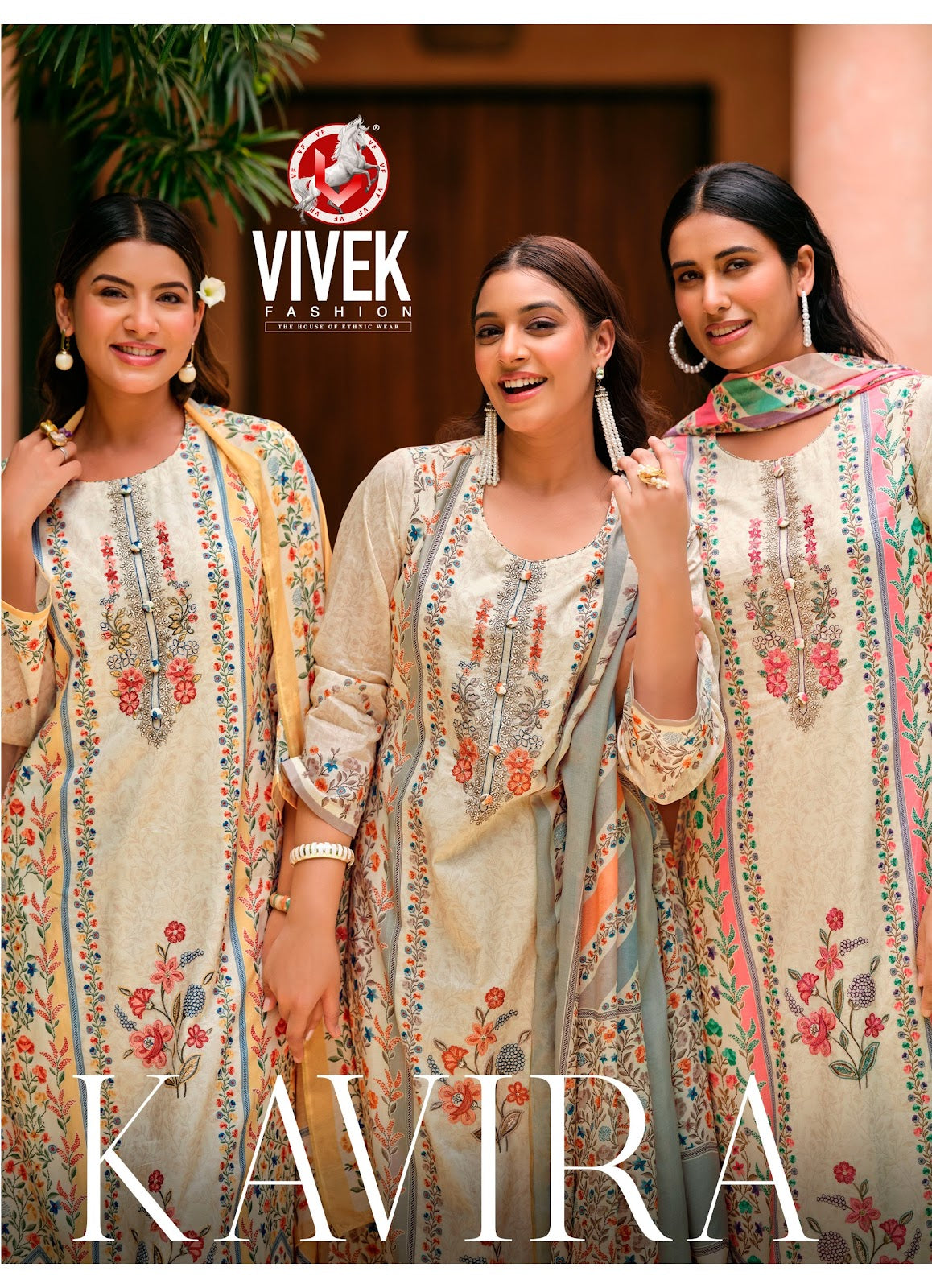 Kavira Vivek Lawn Cotton Pakistani Salwar Suits Exporter Ahmedabad