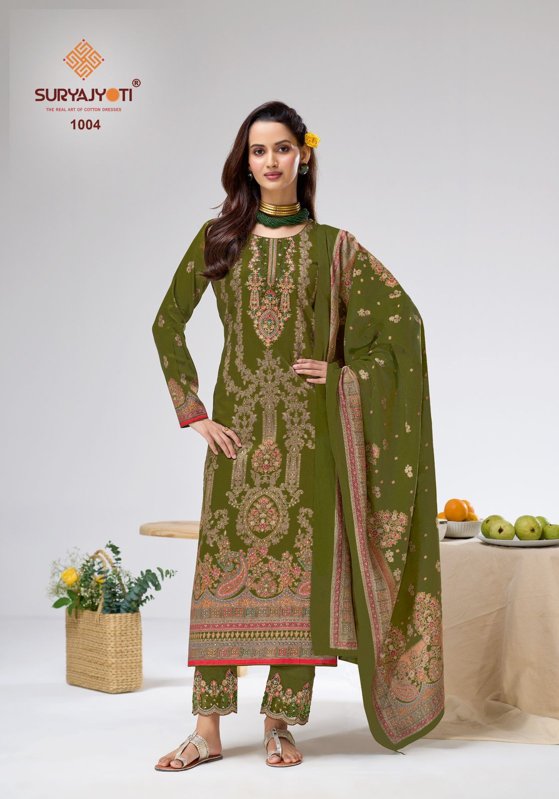 Kavira Vol 1 Suryajyoti Jaam Satin Pant Style Suits Wholesaler