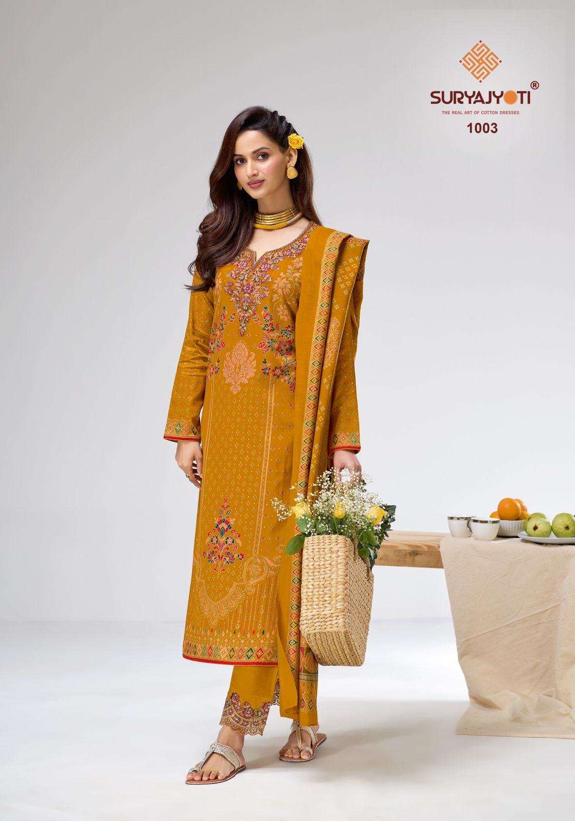 Kavira Vol 1 Suryajyoti Jaam Satin Pant Style Suits Wholesaler