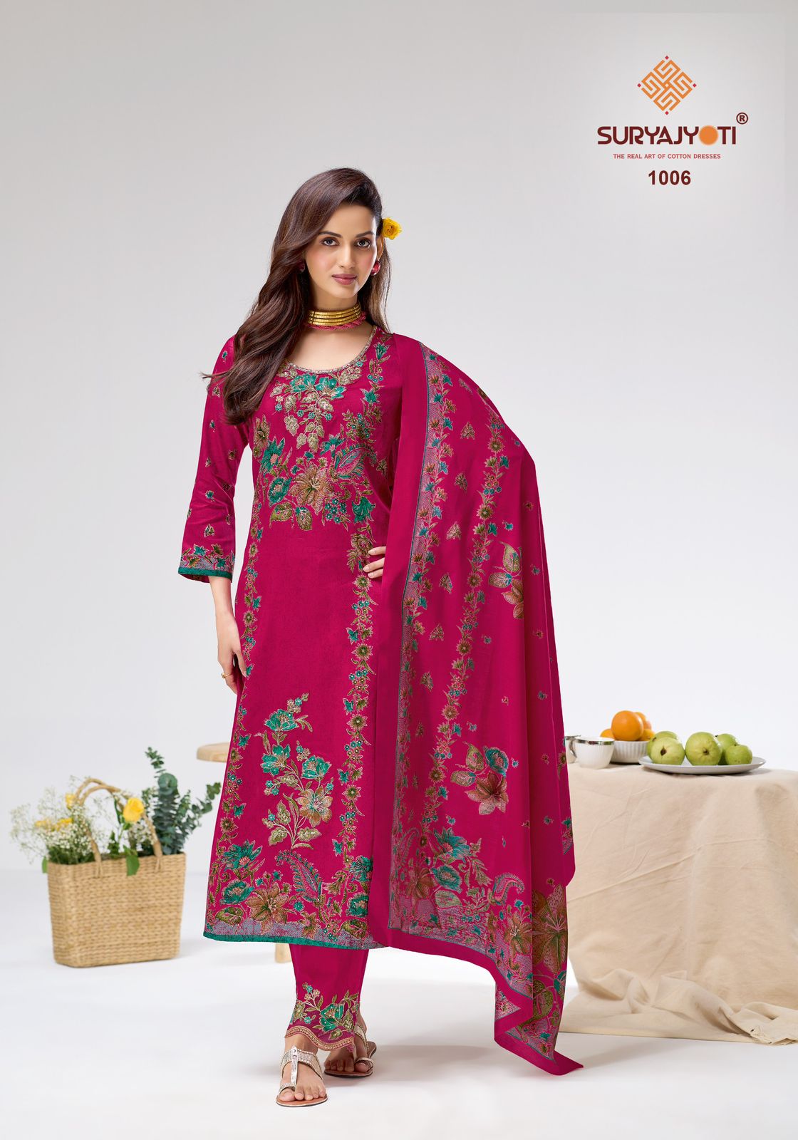 Kavira Vol 1 Suryajyoti Jaam Satin Pant Style Suits Wholesaler
