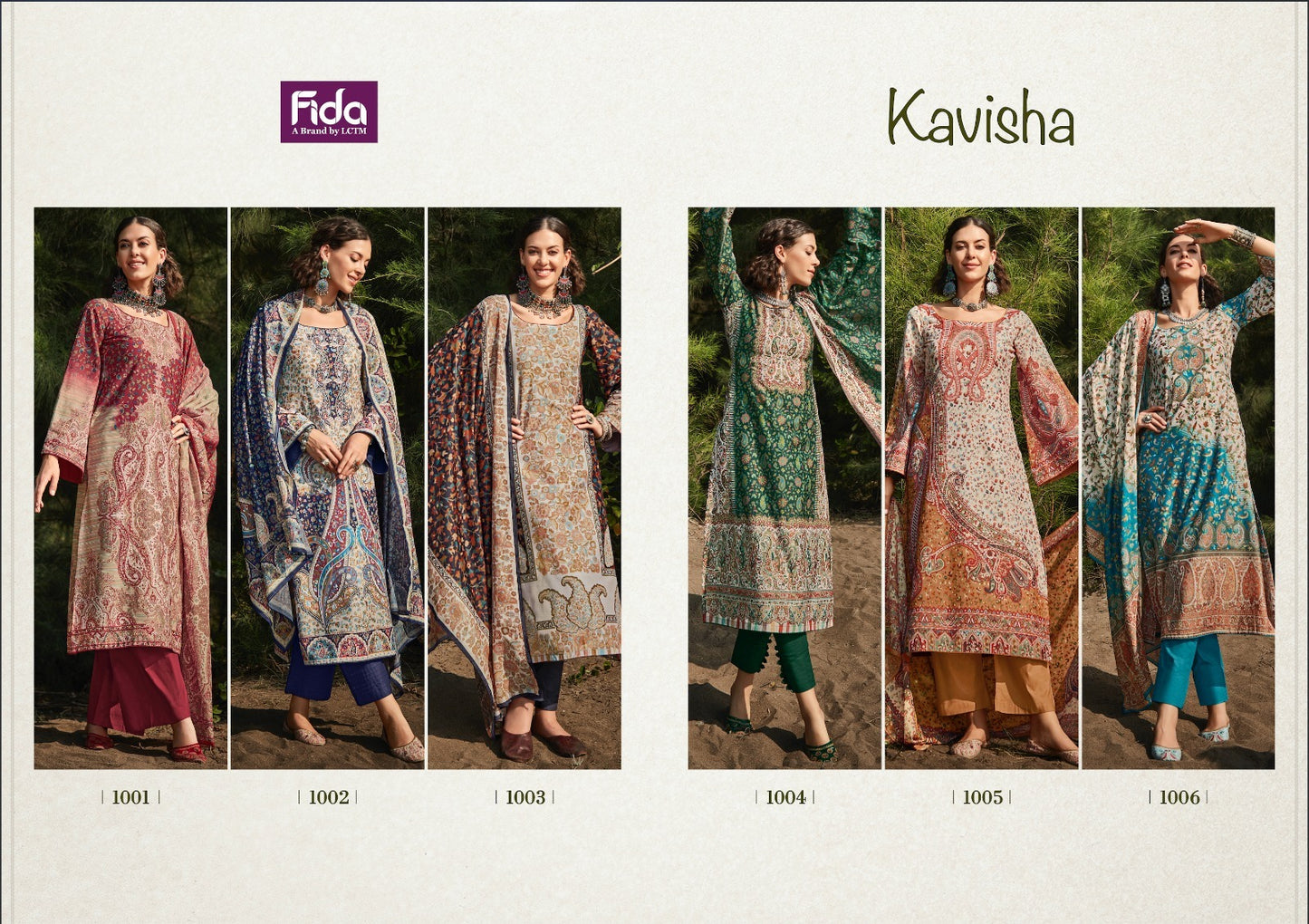 Kavisha Fida Wool Pashmina Suits Wholesale