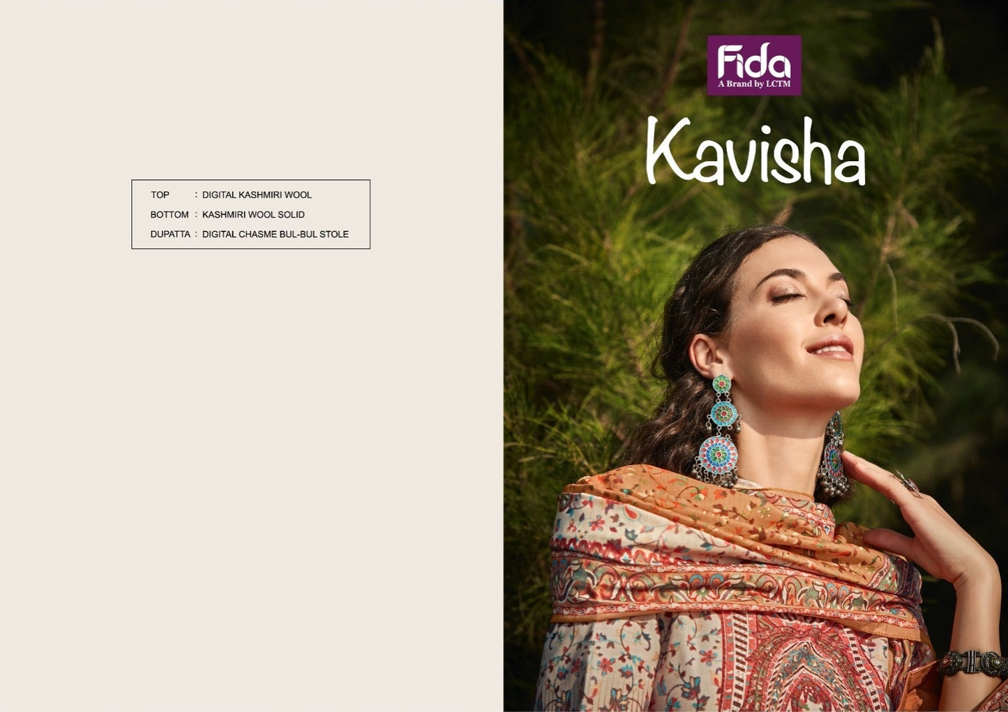 Kavisha Fida Wool Pashmina Suits Wholesale