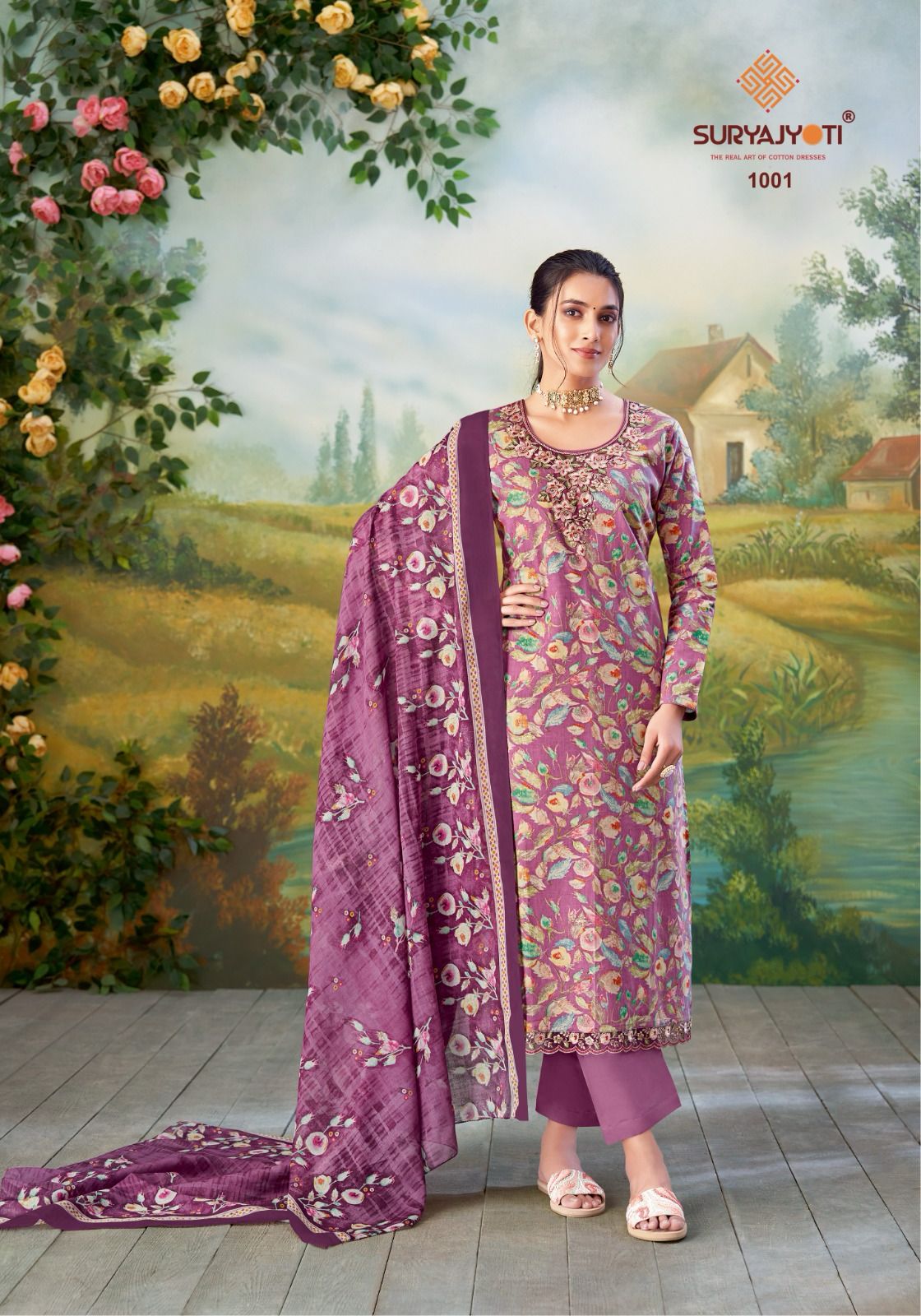 Kavisha Vol 1 Suryajyoti Pure Cotton Readymade Pant Style Suits Exporter Gujarat