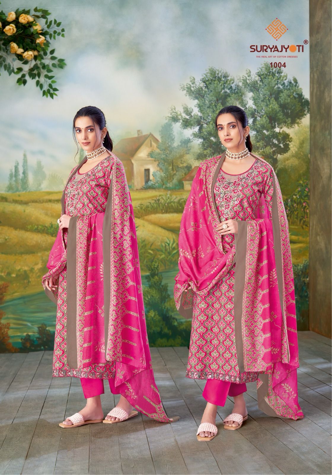 Kavisha Vol 1 Suryajyoti Pure Cotton Readymade Pant Style Suits Exporter Gujarat