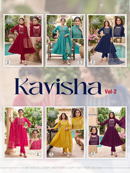 Kavisha Vol 2 Kysa Vertican Readymade Anarkali Suits Wholesale