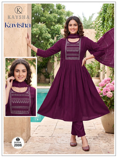 Kavisha Vol 2 Kysa Vertican Readymade Anarkali Suits Wholesale