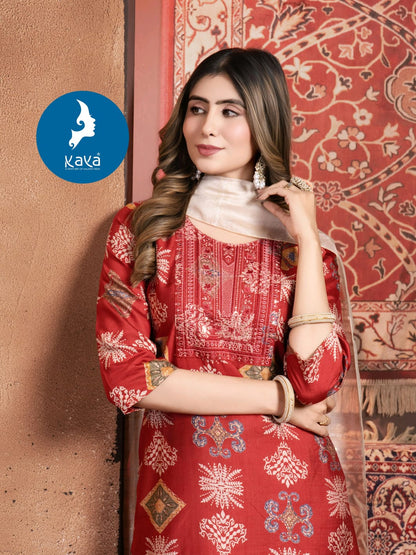 Kavita Kaya Vertical Readymade Pant Style Suits Wholesale Rate