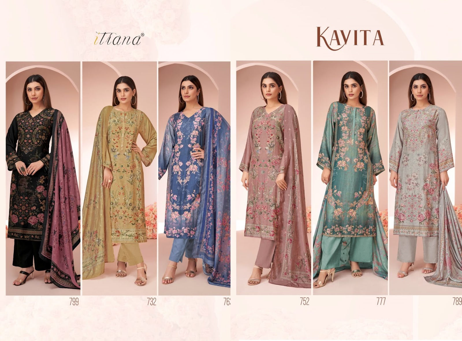 Kavita Sahiba Itarna Muslin Silk Karachi Salwar Suits Wholesaler India