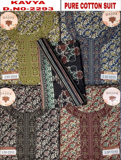 Kavya 0108 Kesar Cotton Salwar Suits Wholesaler Gujarat