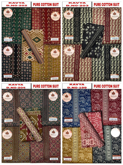 Kavya 0704 Kesar Cotton Salwar Suits Manufacturer India