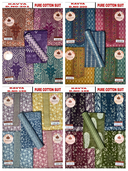 Kavya 0704 Kesar Cotton Salwar Suits Manufacturer India