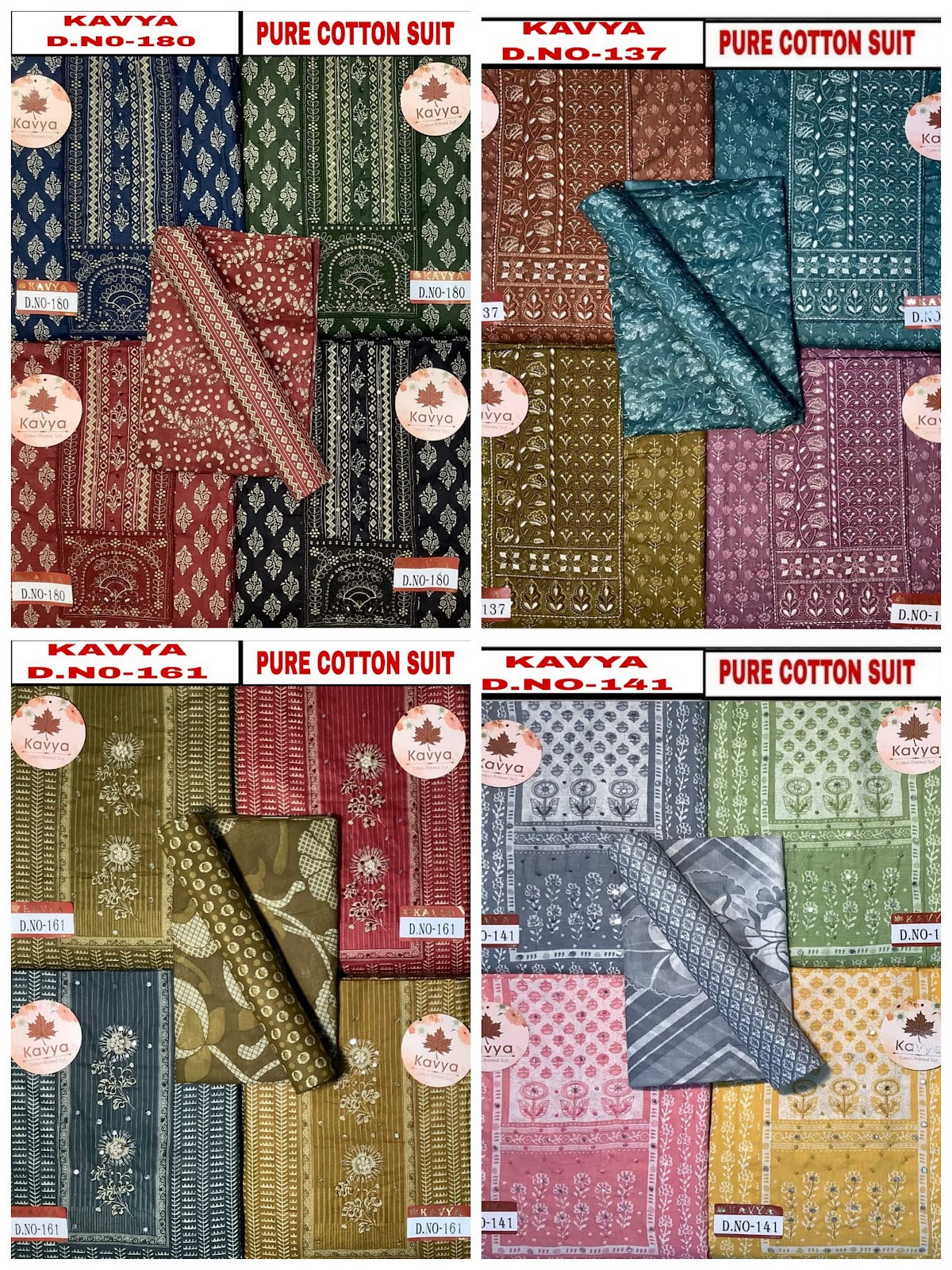 Kavya 0704 Kesar Cotton Salwar Suits Manufacturer India