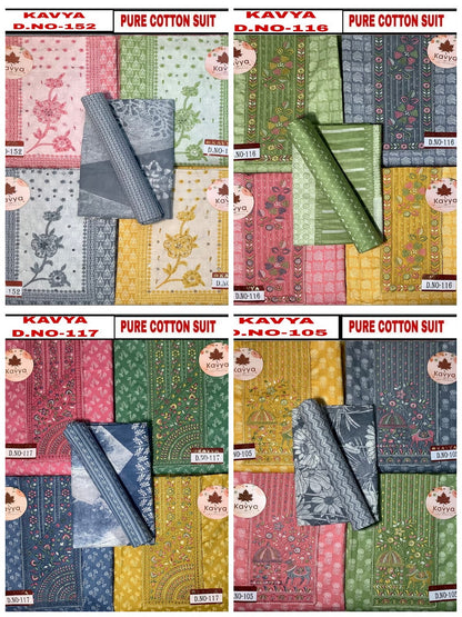 Kavya 0704 Kesar Cotton Salwar Suits Manufacturer India