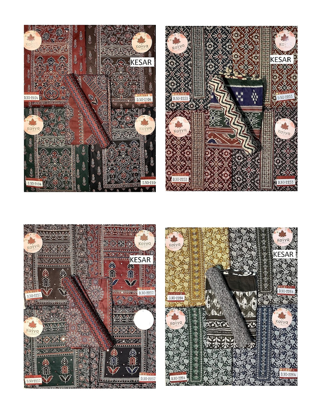 Kavya 1208 Kesar Cotton Salwar Suits Wholesaler India