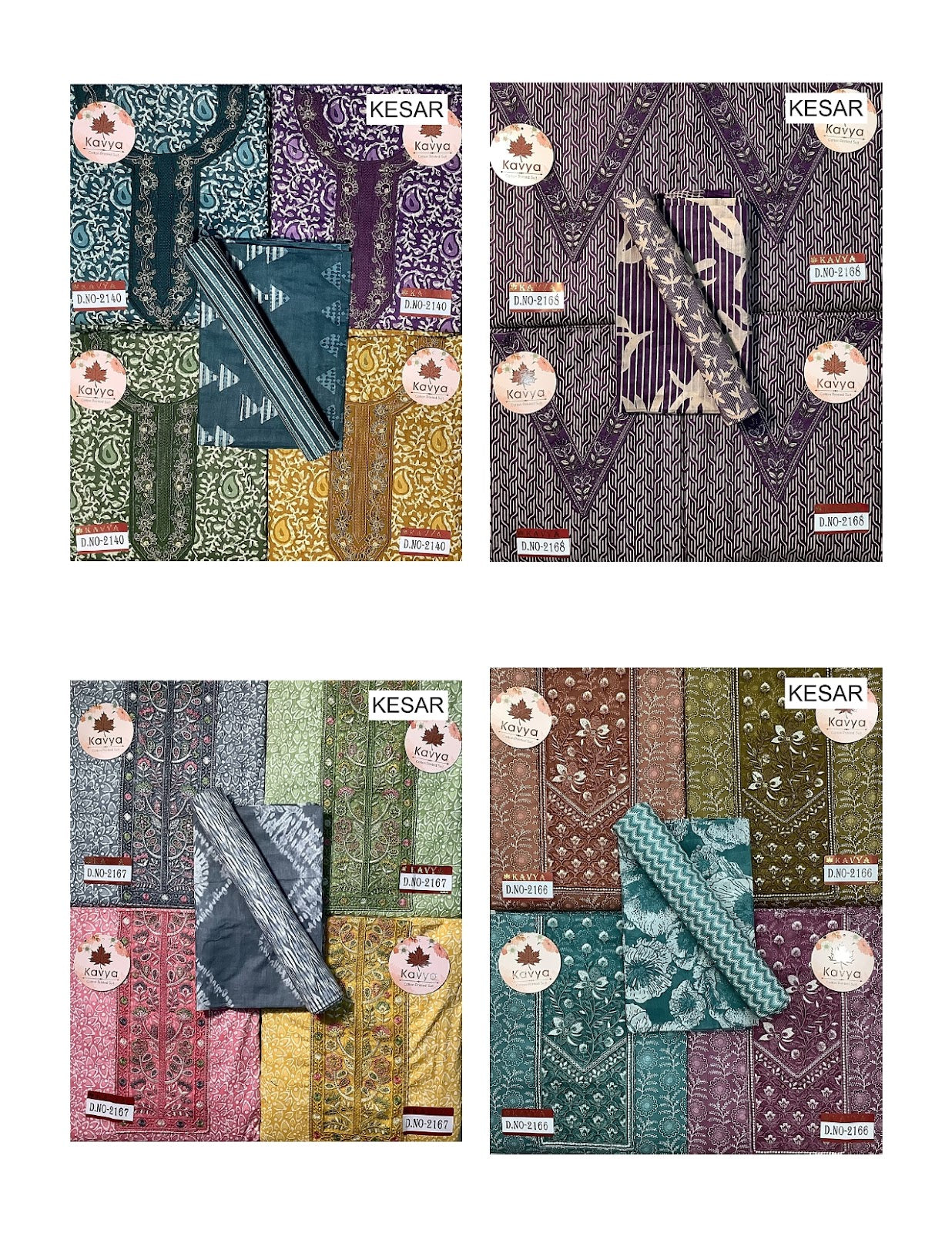 Kavya 1806 Kesar Cotton Salwar Suits Exporter India