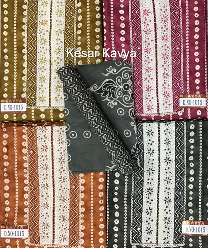 Kavya 220125 Kesar Cotton Salwar Suits Wholesale Rate