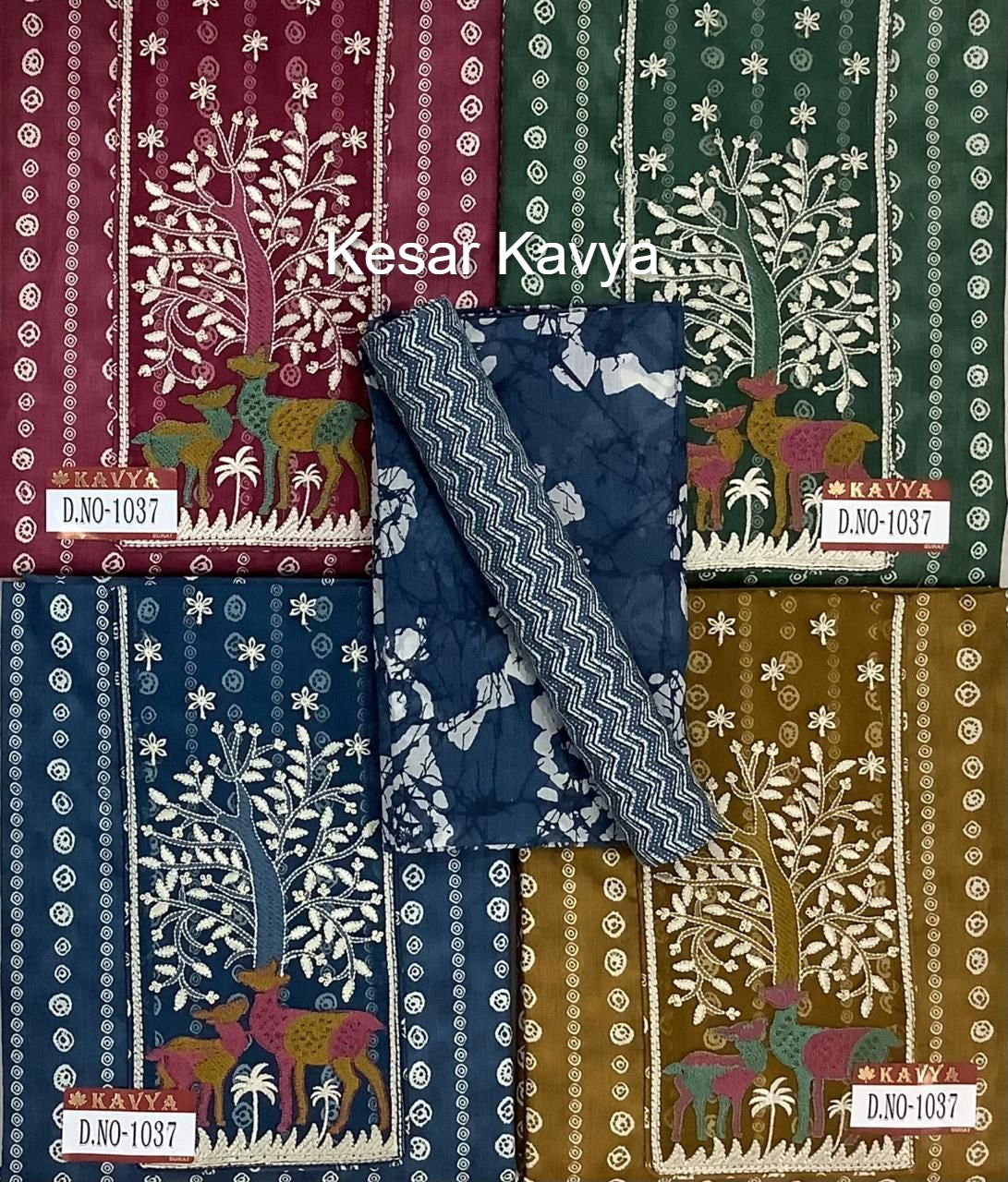 Kavya 220125 Kesar Cotton Salwar Suits Wholesale Rate