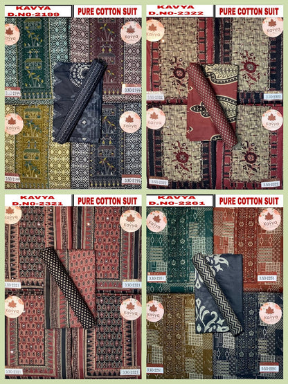 Kavya 2706 Kesar Cotton Salwar Suits Manufacturer Ahmedabad