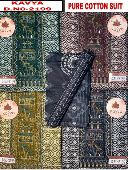 Kavya 2706 Kesar Cotton Salwar Suits Manufacturer Ahmedabad