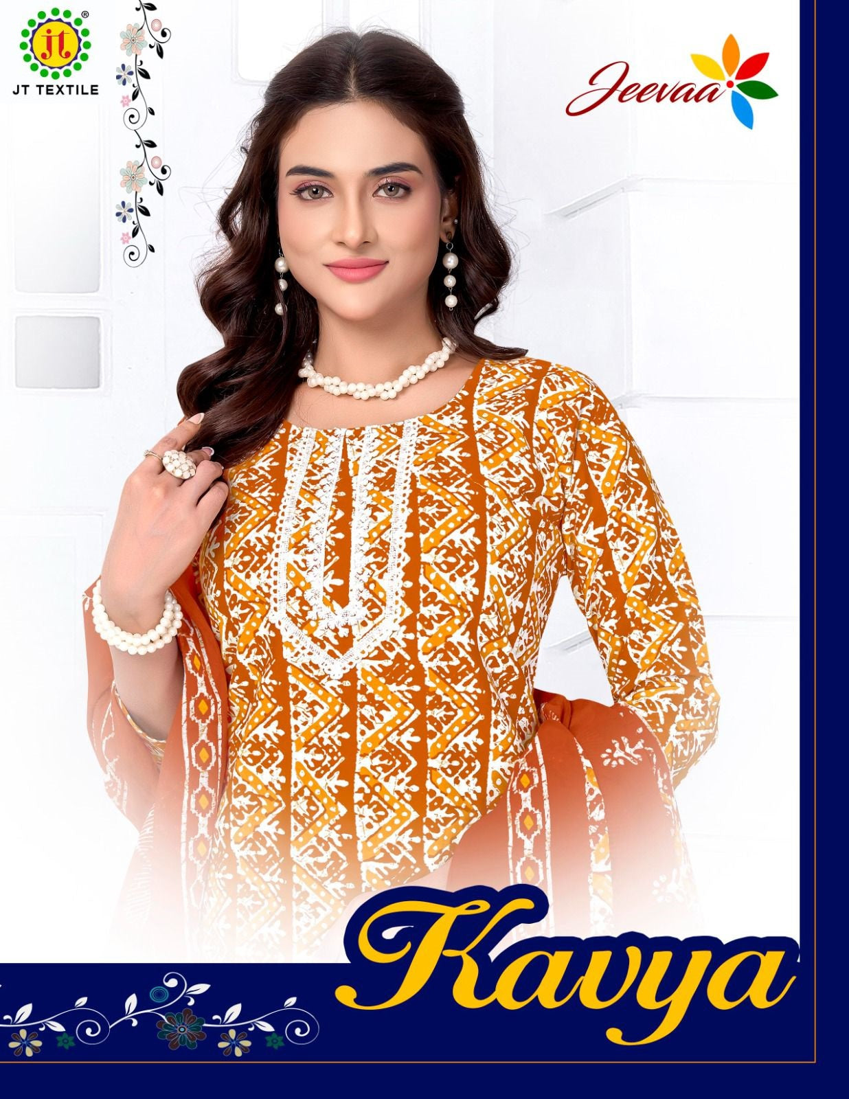 Kavya Jeeva Jt Readymade Cotton Pant Suits Manufacturer