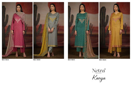 Kavya Netra Premium Cotton Pant Style Suits Supplier Ahmedabad