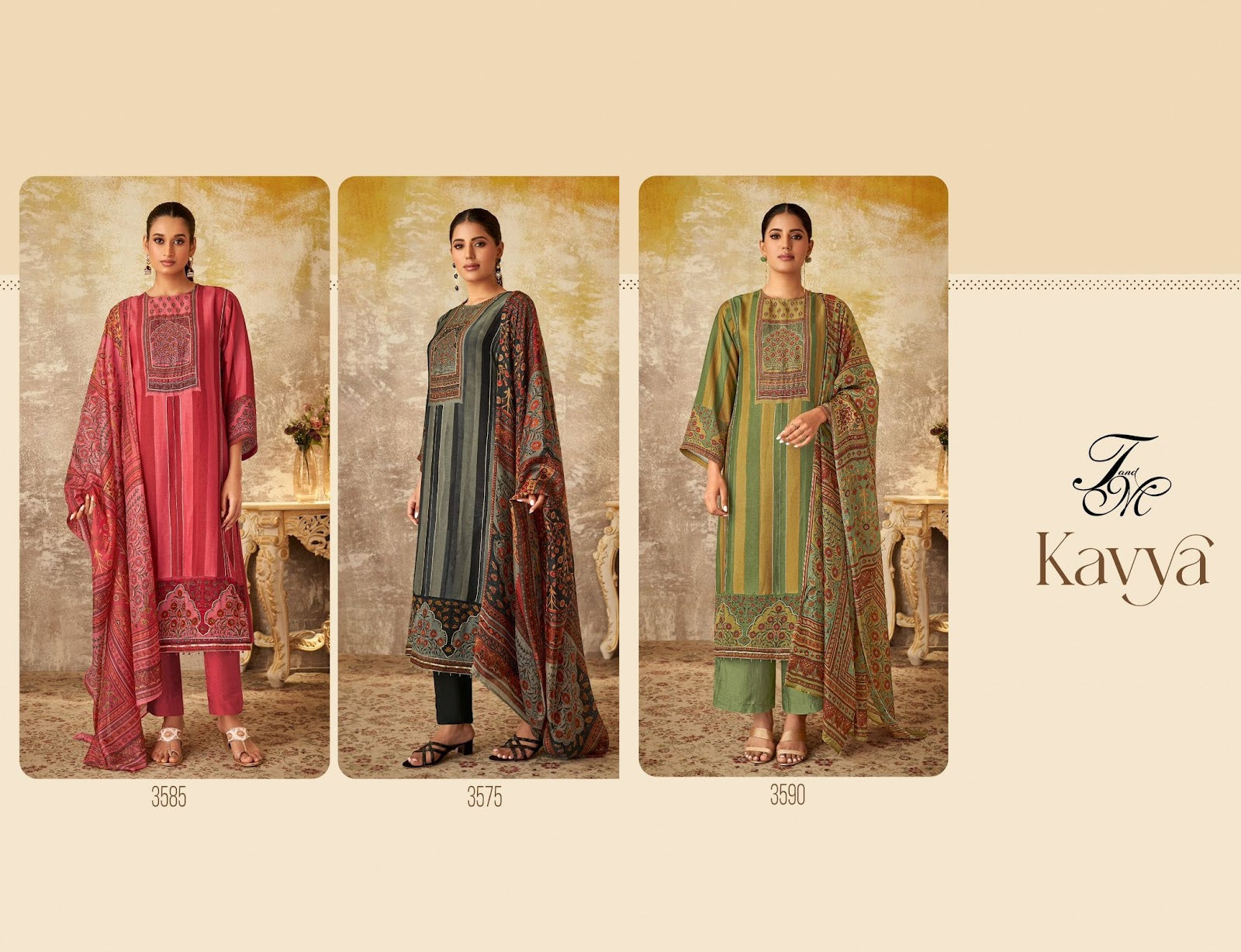 Kavya Tm Viscose Simmer Pant Style Suits Wholesale