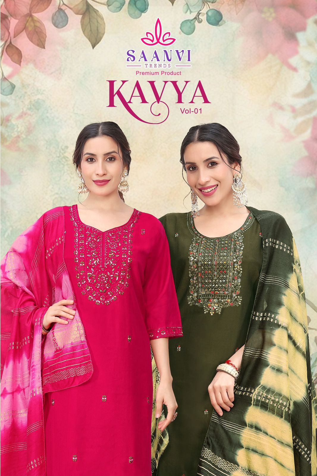 Kavya Vol 1 Saanvi Vetican Readymade Pant Style Suits Supplier Ahmedabad