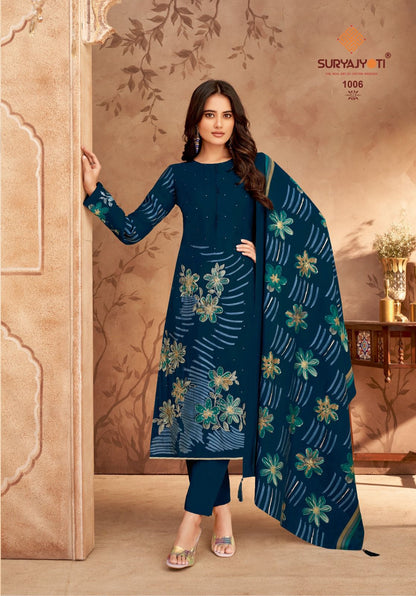 Kavya Vol 1 Suryajyoti Modal Pant Style Suits Wholesaler India