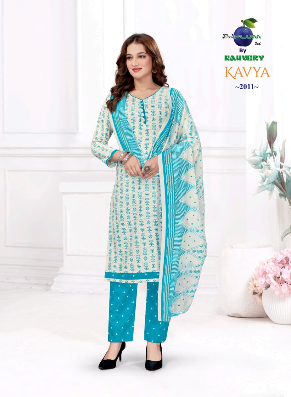 Kavya Vol 20 Black Plum Cotton Readymade Pant Style Suits Wholesale Price