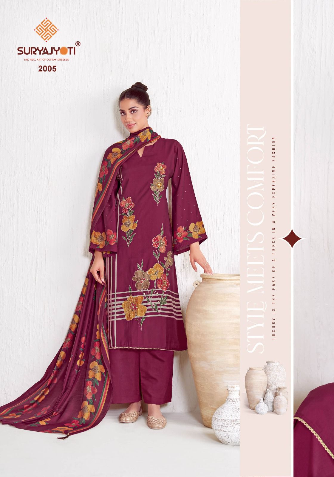 Kavya Vol 2 Suryajyoti Modal Pant Style Suits Supplier Gujarat