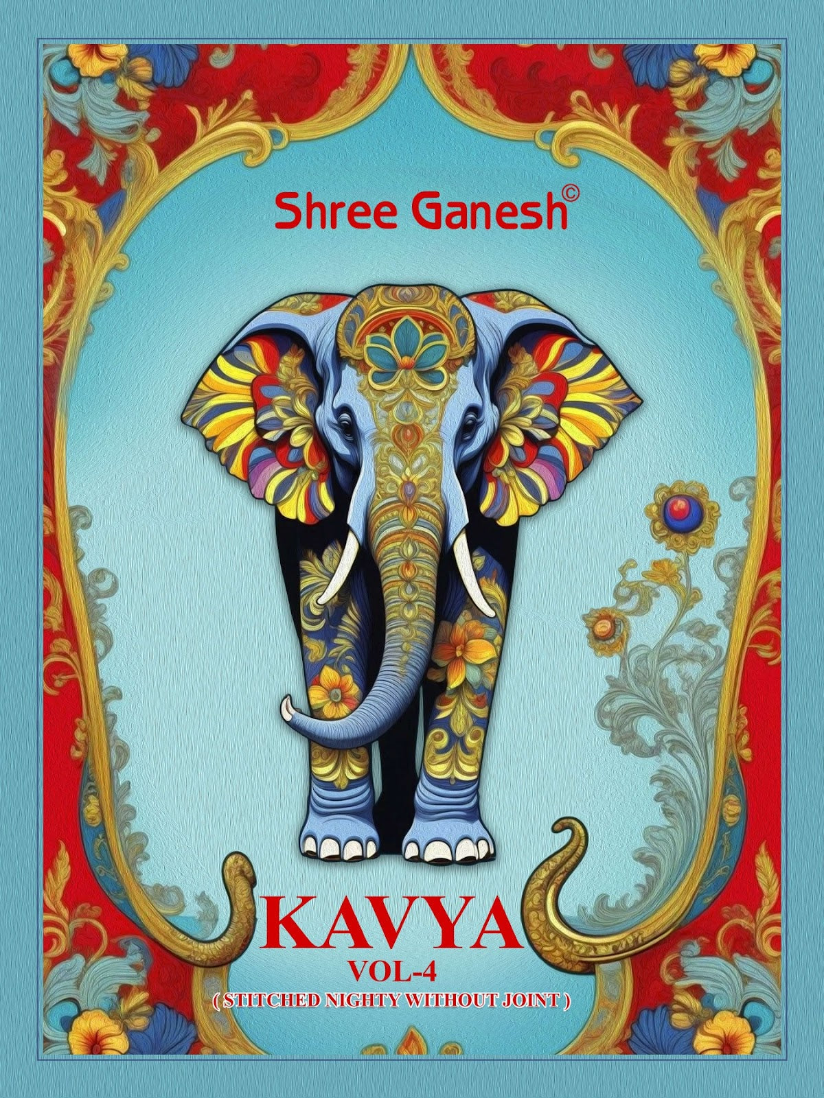 Kavya Vol 4 Shree Ganesh Cotton Night Gowns Wholesaler