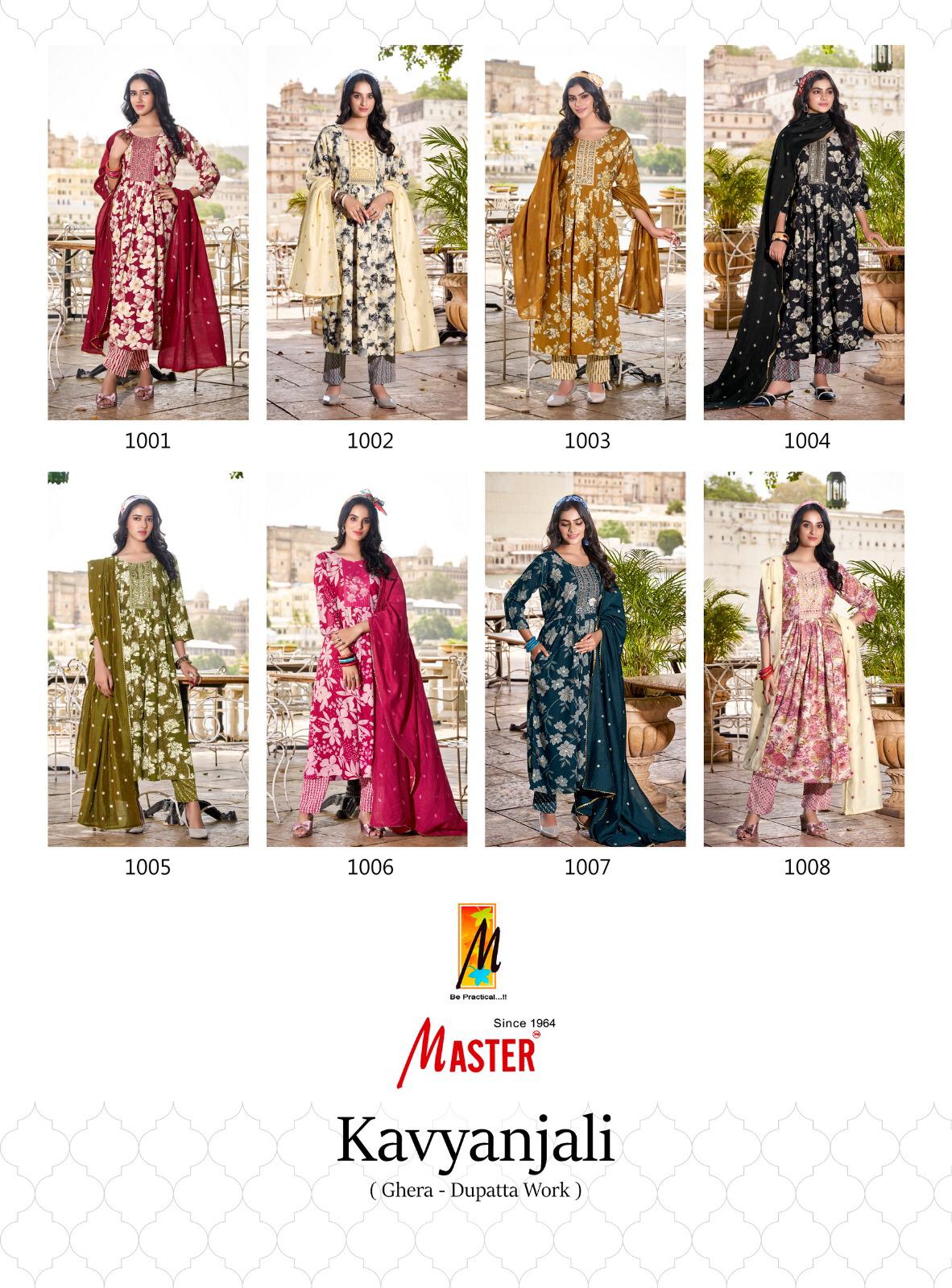 Kavyanjali Master Rayon Foil Readymade Anarkali Suits Manufacturer Gujarat