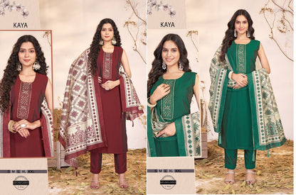 Kaya Colorx Cotton Readymade Pant Style Suits Manufacturer Ahmedabad