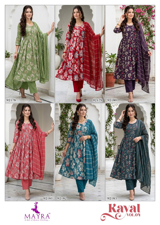 Kayal Vol 4 Mayra Vertican Feeding Readymade Suit Wholesaler India