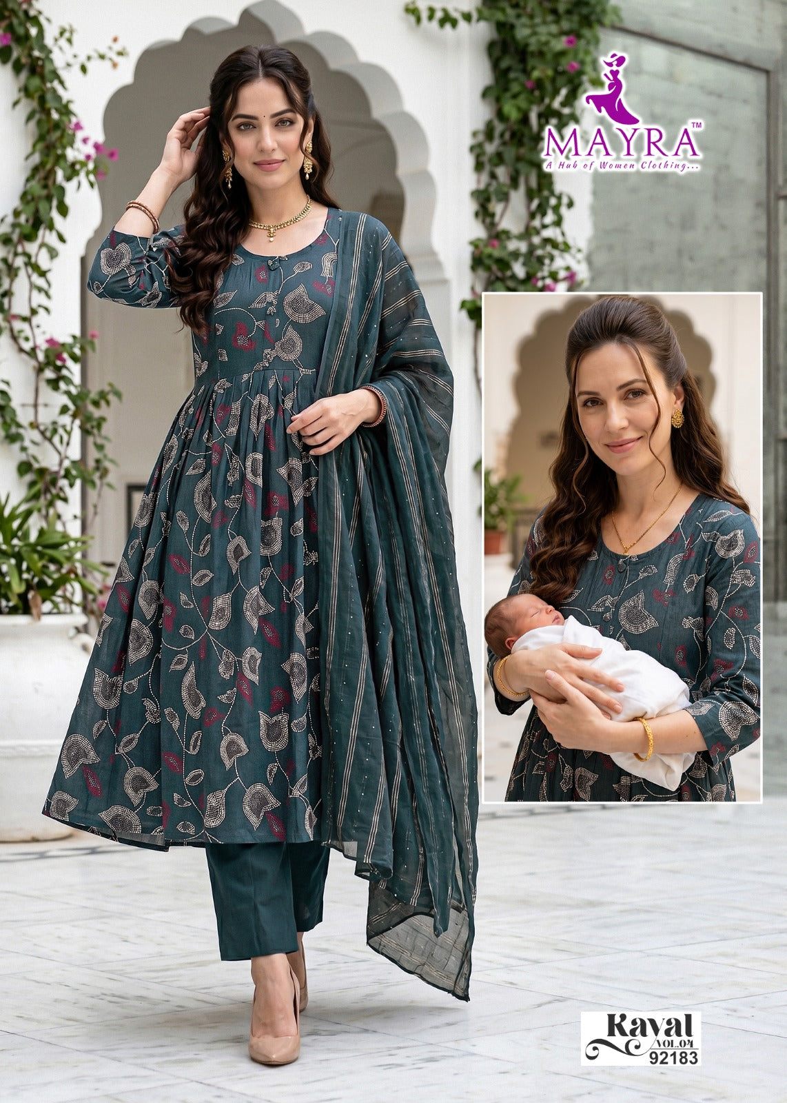 Kayal Vol 4 Mayra Vertican Feeding Readymade Suit Wholesaler India