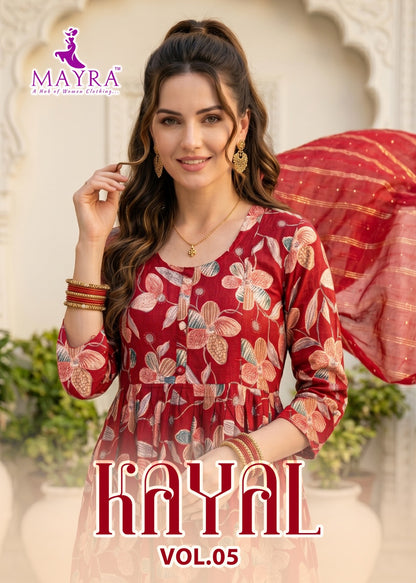 Kayal Vol 5 Mayra Vertican Feeding Readymade Suit Wholesale Rate