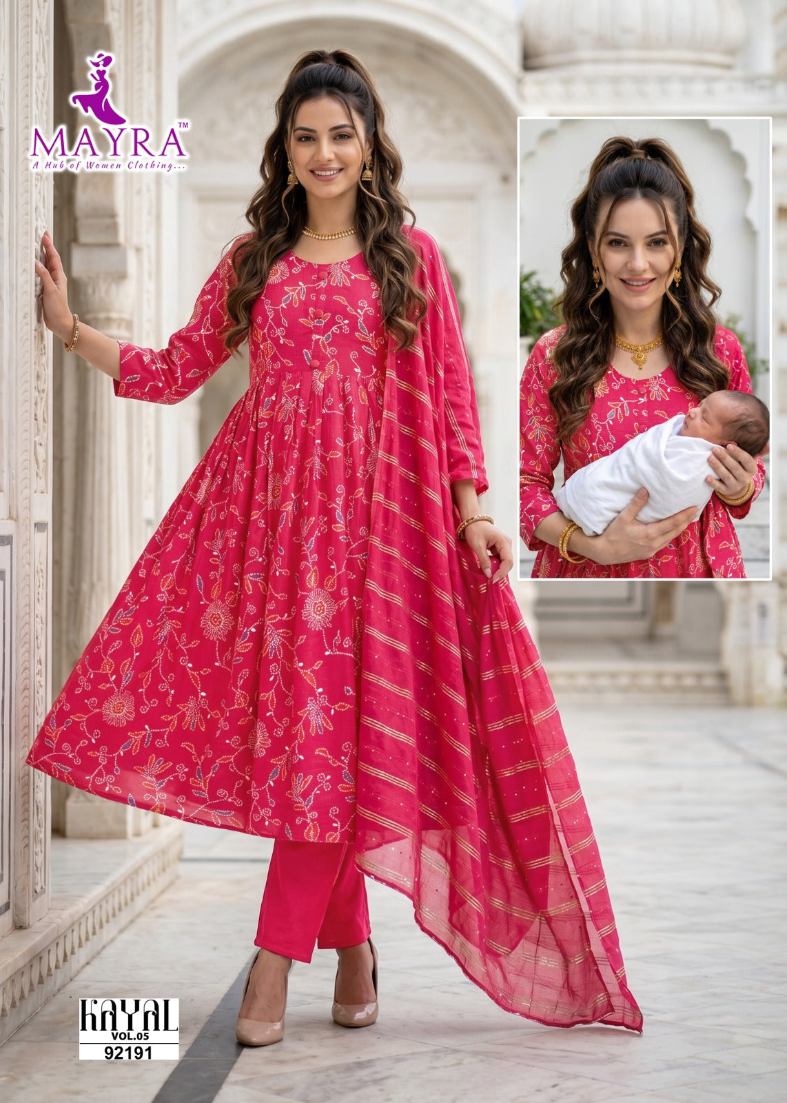 Kayal Vol 5 Mayra Vertican Feeding Readymade Suit Wholesale Rate