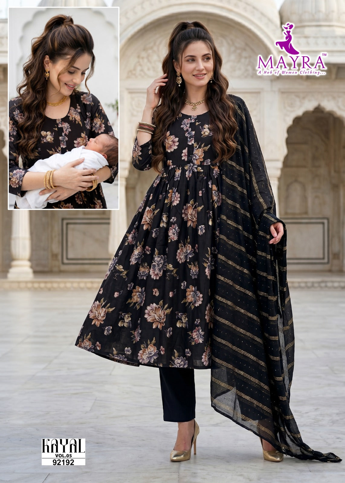 Kayal Vol 5 Mayra Vertican Feeding Readymade Suit Wholesale Rate