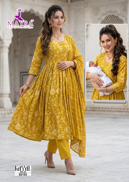 Kayal Vol 5 Mayra Vertican Feeding Readymade Suit Wholesale Rate