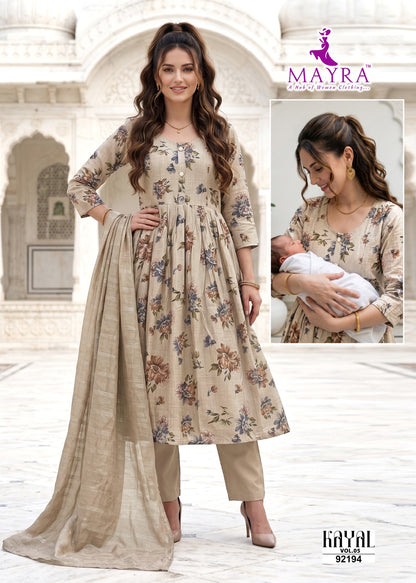 Kayal Vol 5 Mayra Vertican Feeding Readymade Suit Wholesale Rate