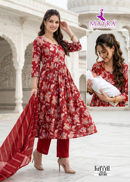 Kayal Vol 5 Mayra Vertican Feeding Readymade Suit Wholesale Rate