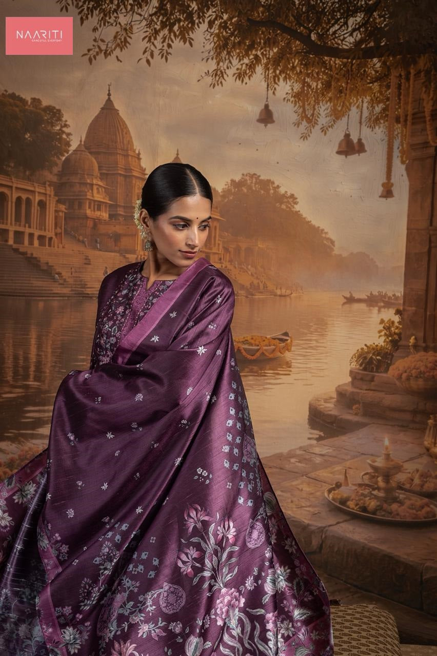 Kayam Naariti Tusser Silk Pant Style Suits Wholesaler