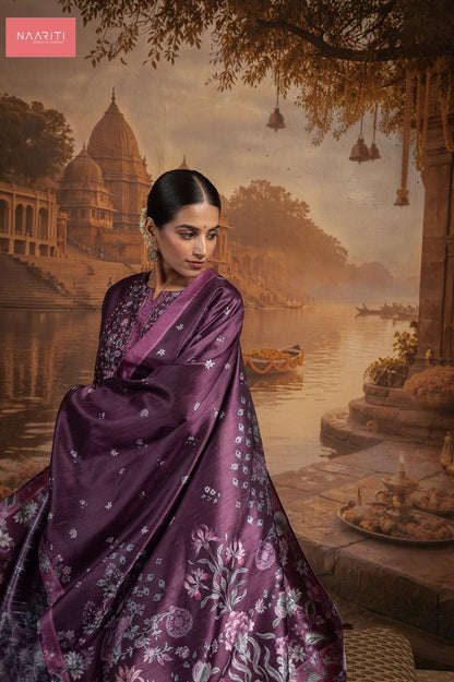 Kayam Naariti Tusser Silk Pant Style Suits Wholesaler